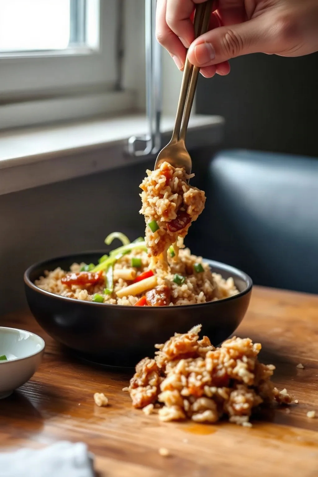 Arroz Frito con Cerdo Rápido