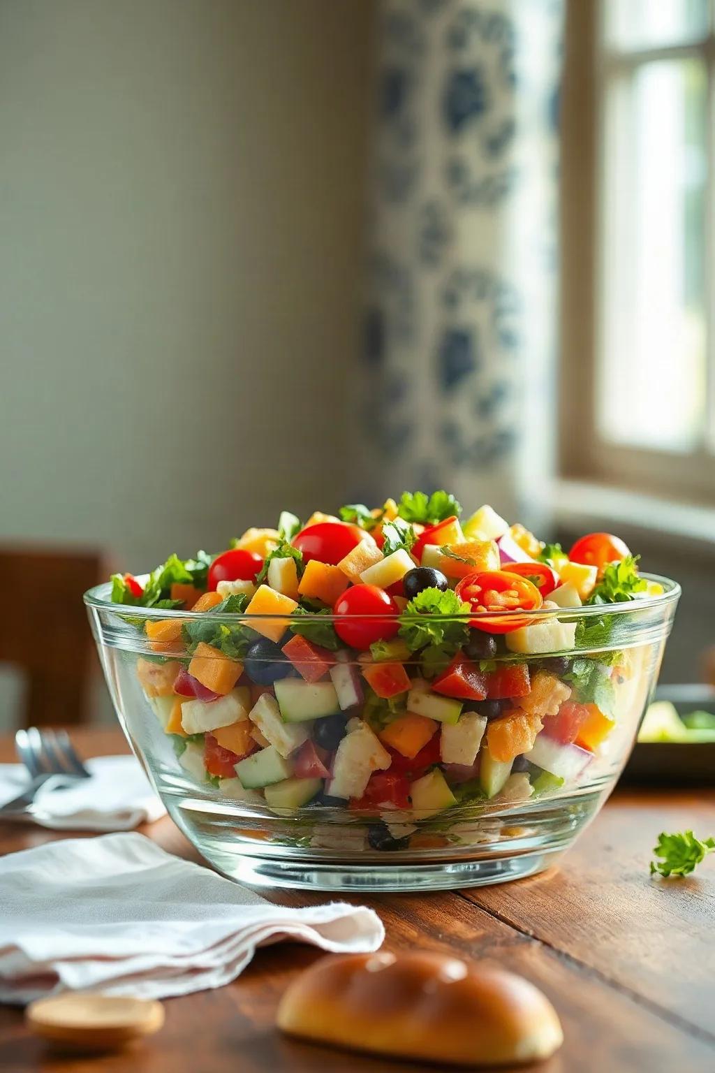 Salade classique à sept étages