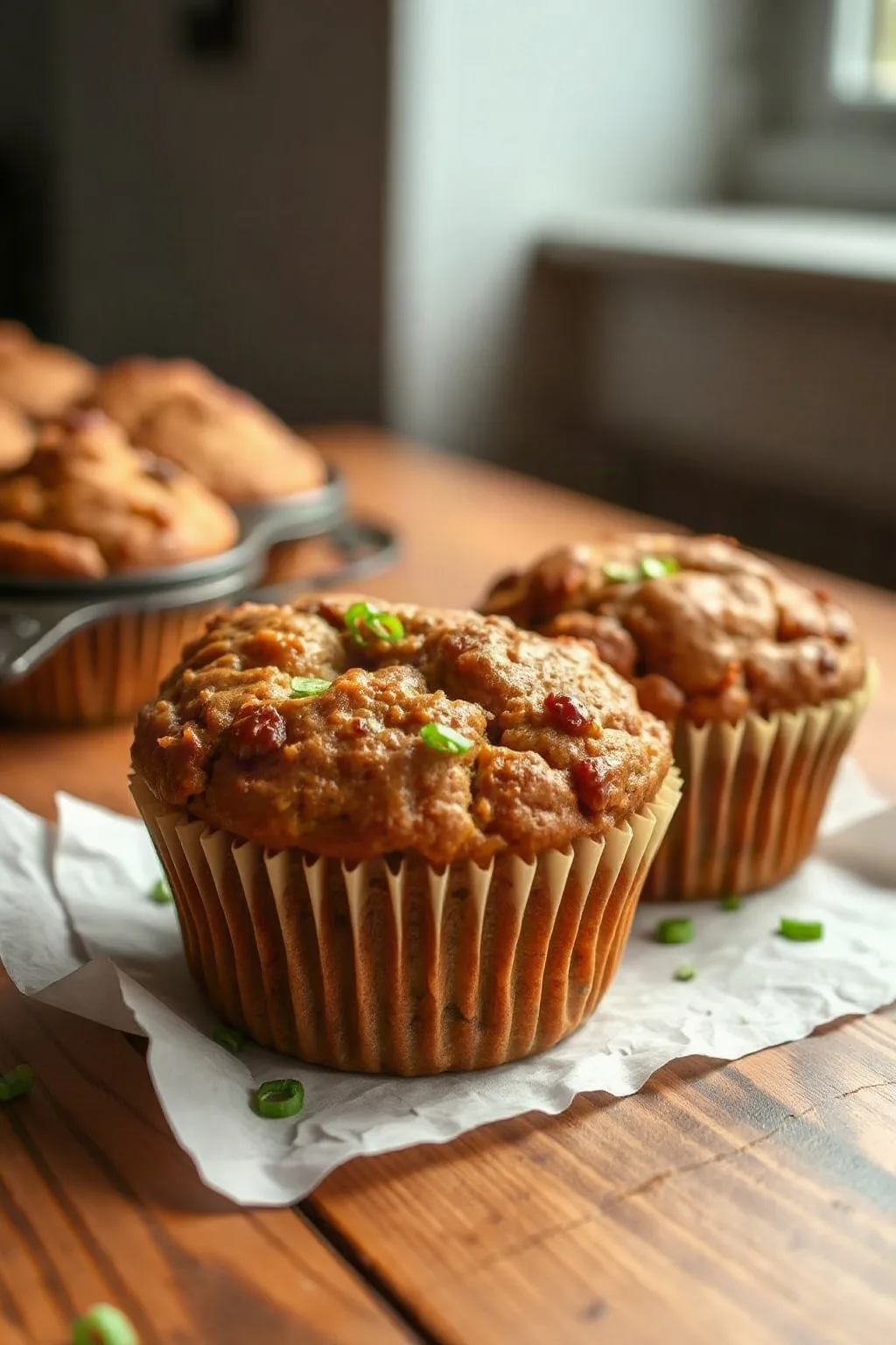 Muffins aux courgettes super moelleux