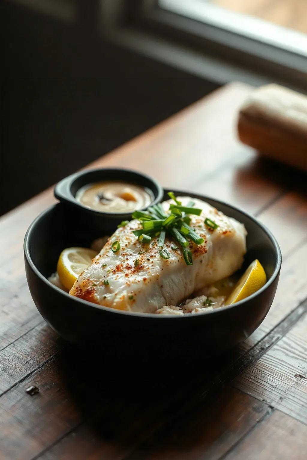 Cod with Lemon, Garlic, and Chives
