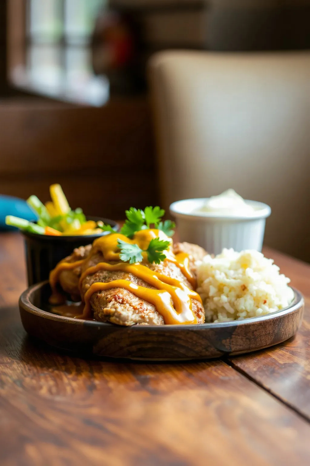 Poulet au curry et moutarde avec miel