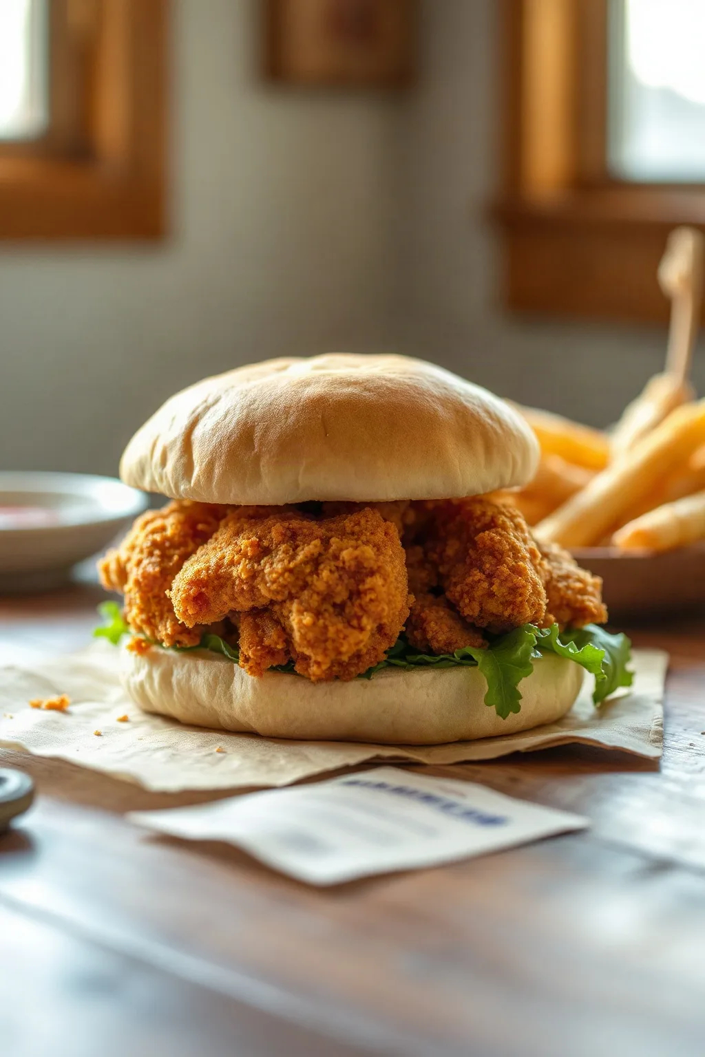 Traditional Indiana Breaded Tenderloin Sandwich