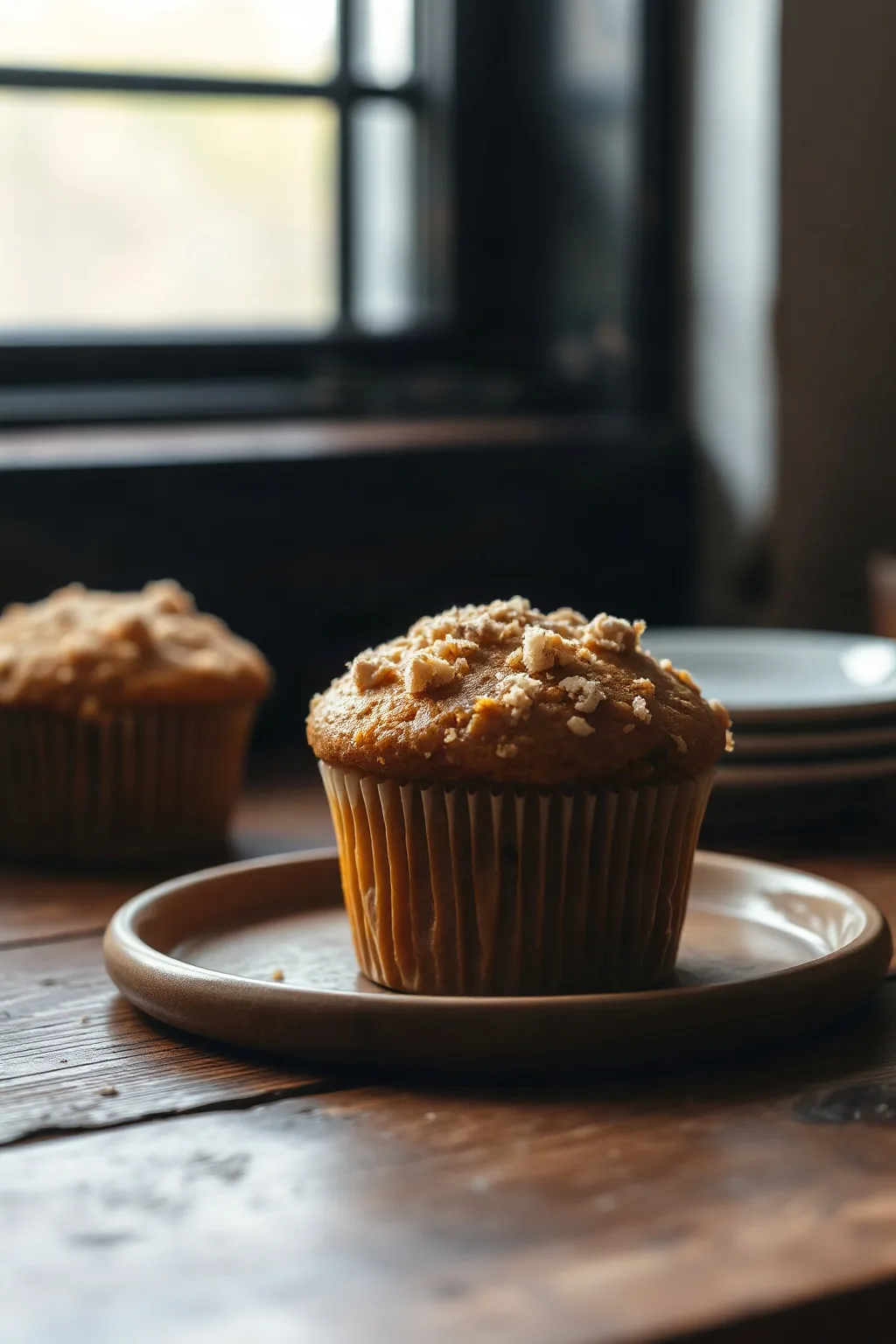 Pumpkin Muffins with Streusel Topping
