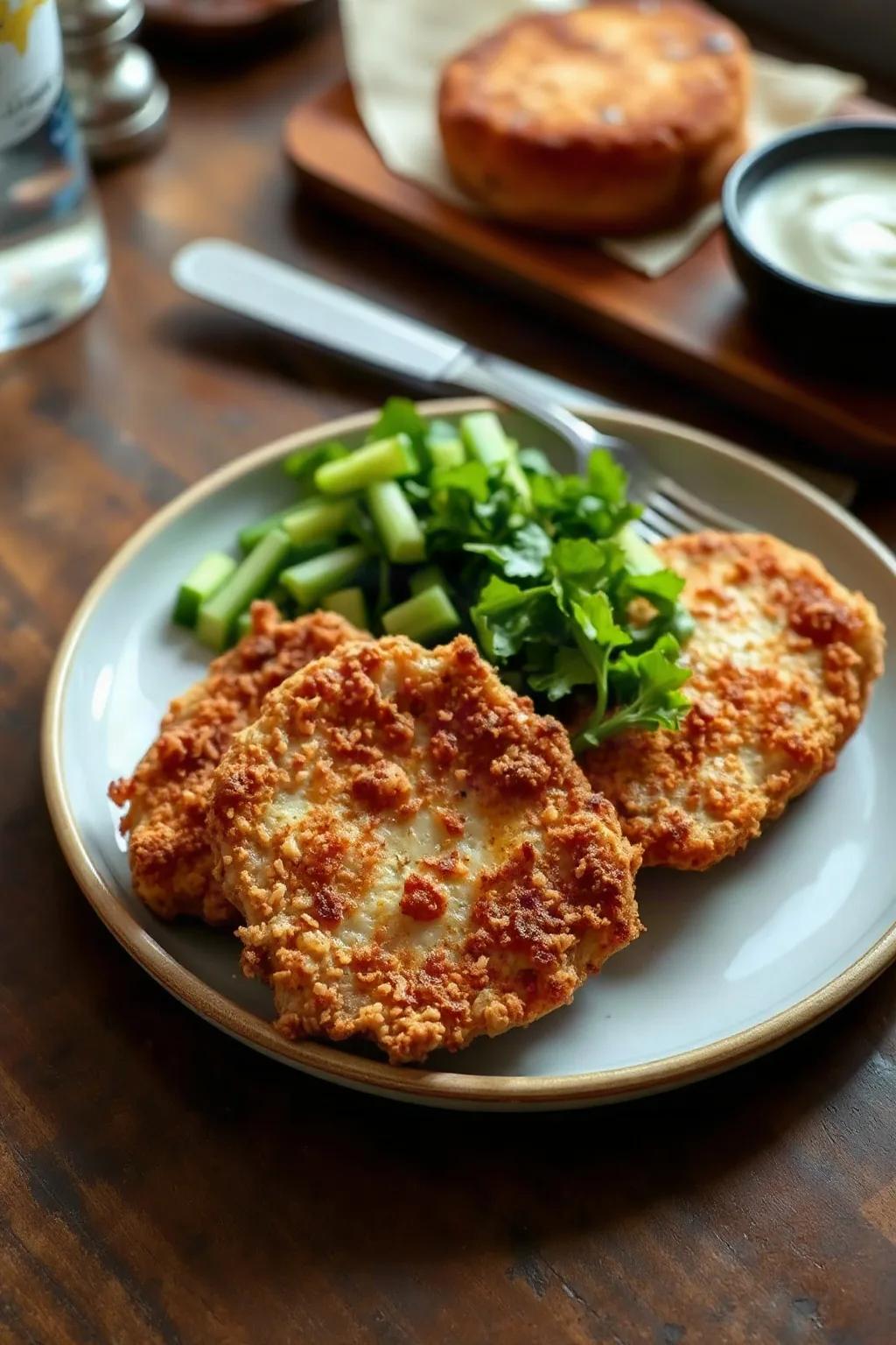 Chuletas de Cerdo Empanizadas con Panko
