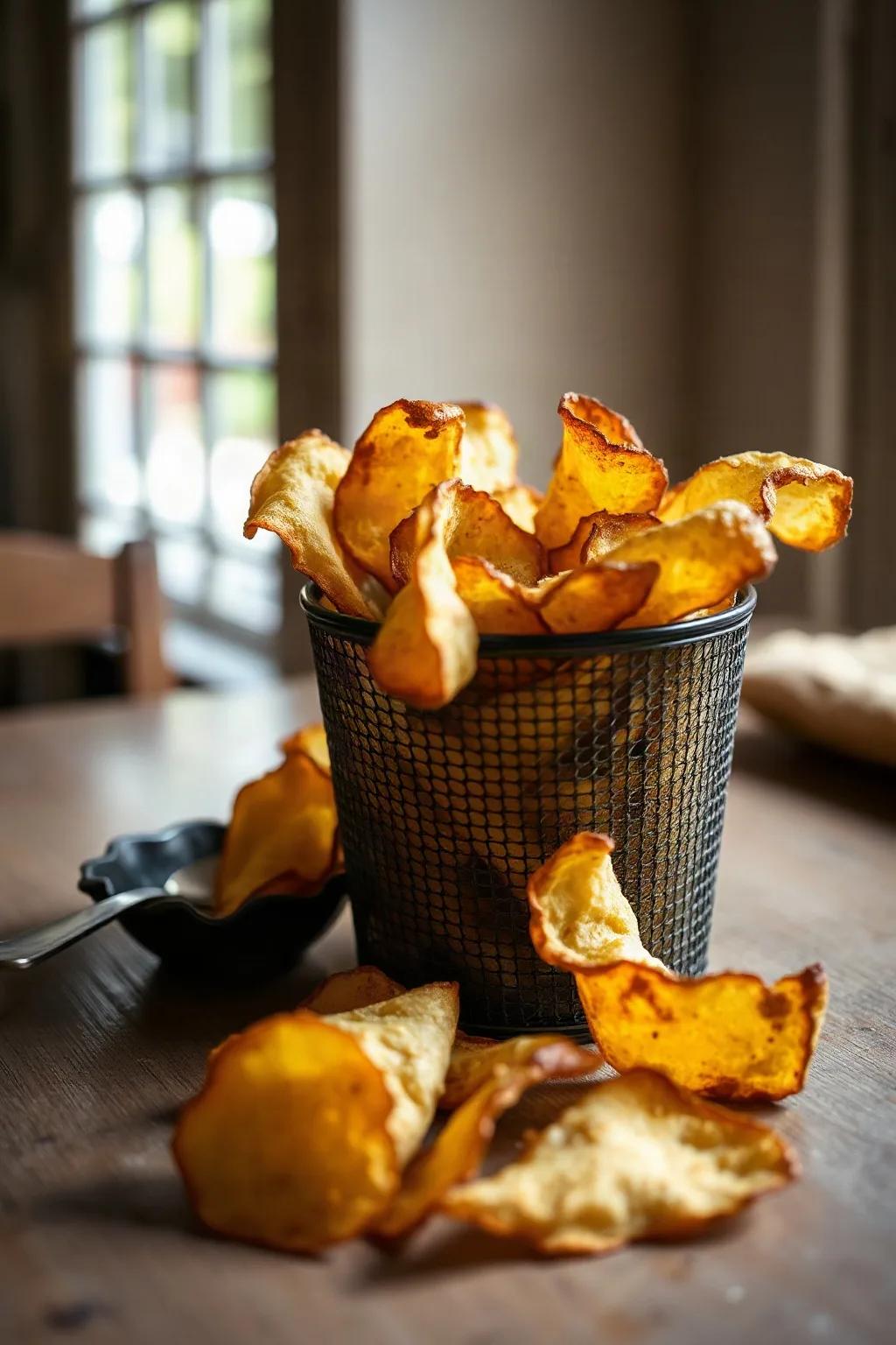 Crispy Salt and Vinegar Potato Chips
