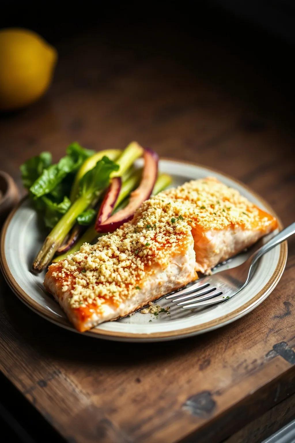 Saumon en Croûte de Panko Citron