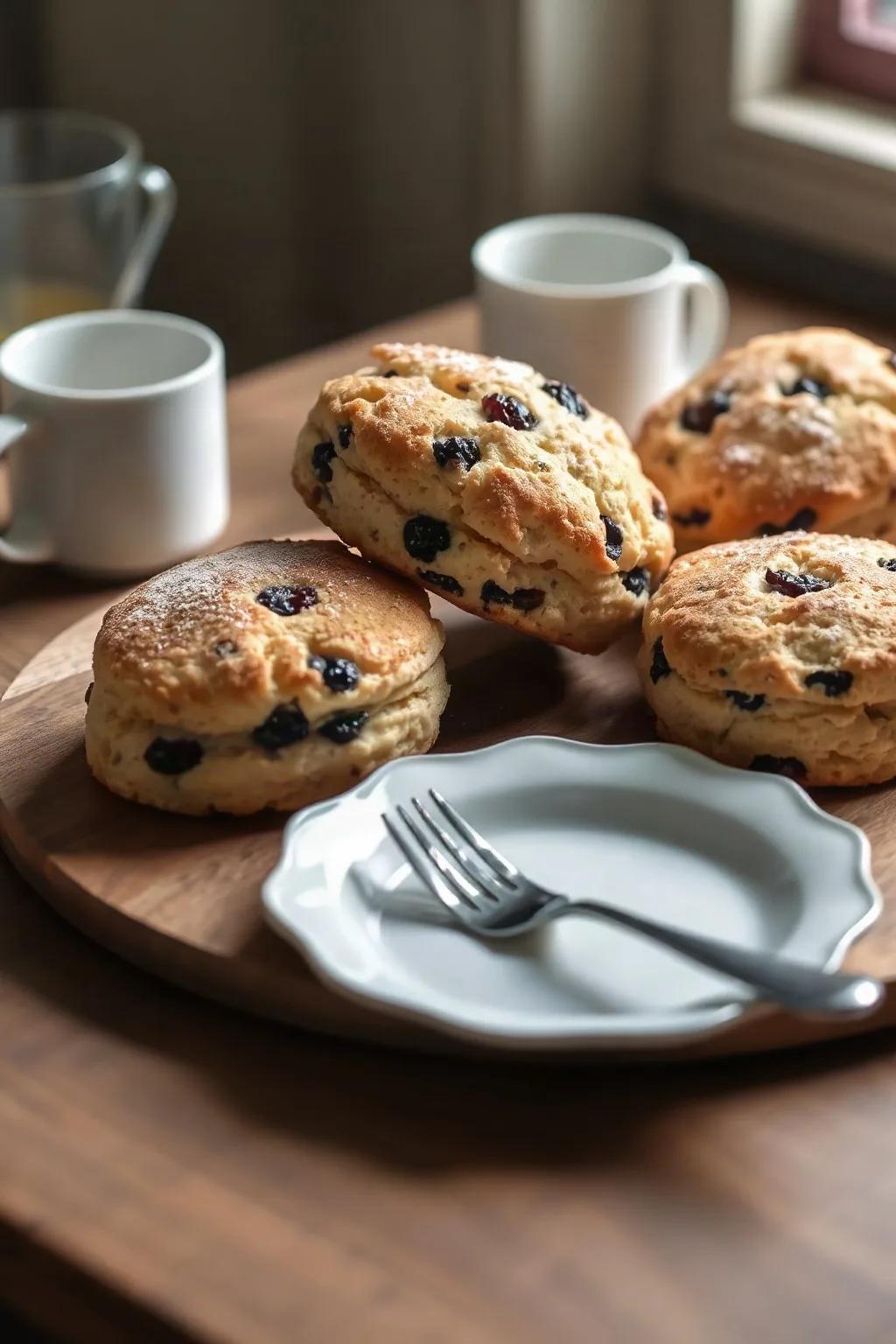 Scones Clásicos de Grosella