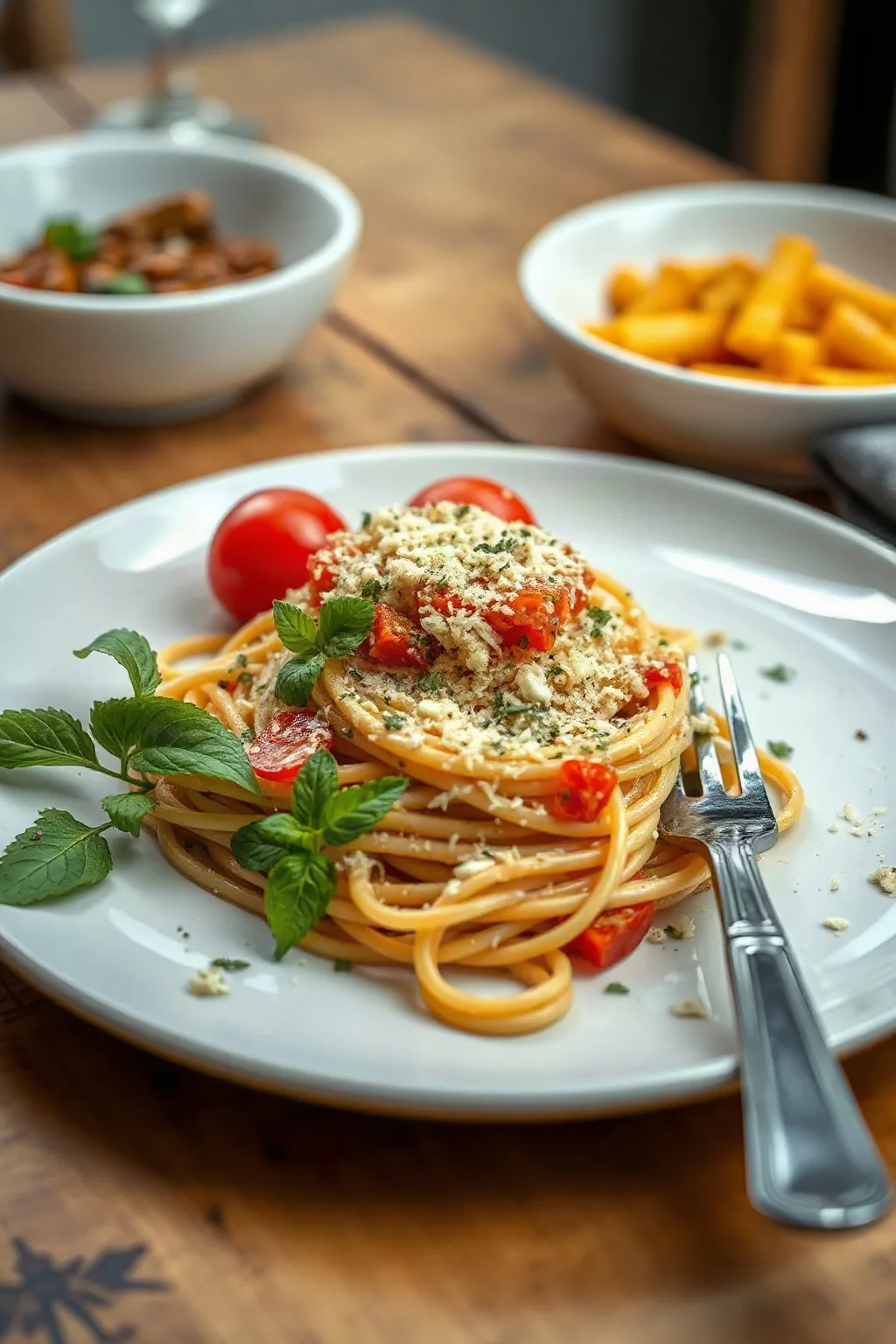 Garlic Parmesan Spaghetti
