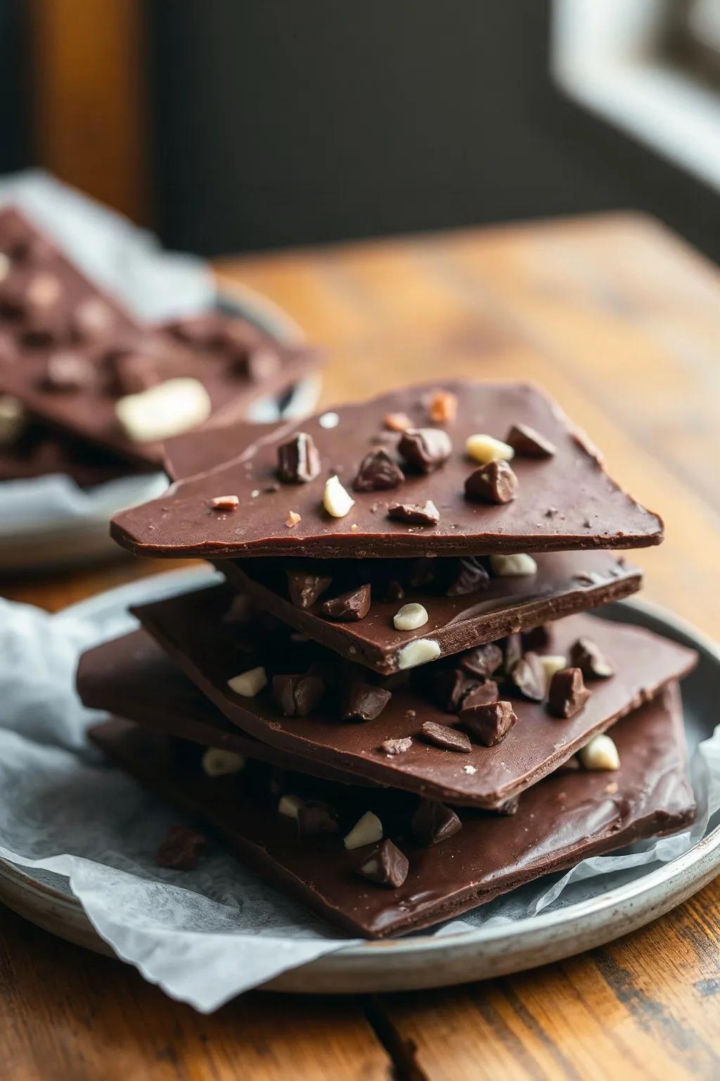 Amazing Healthy Dark Chocolate Bark