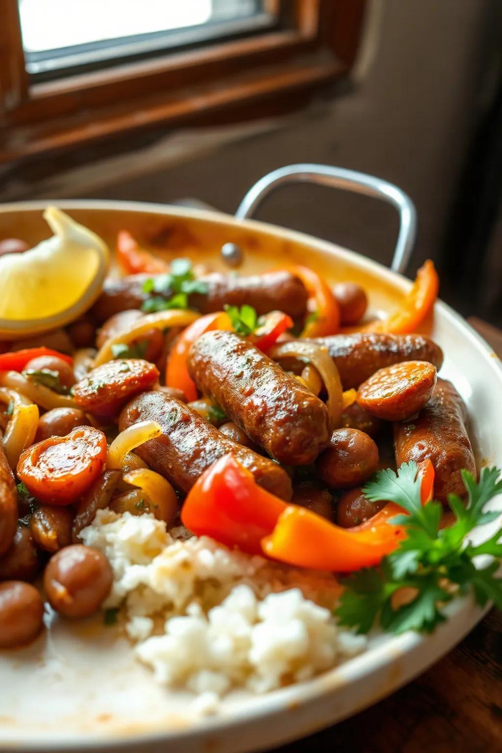 Italian Sausage, Onions, and Peppers Skillet