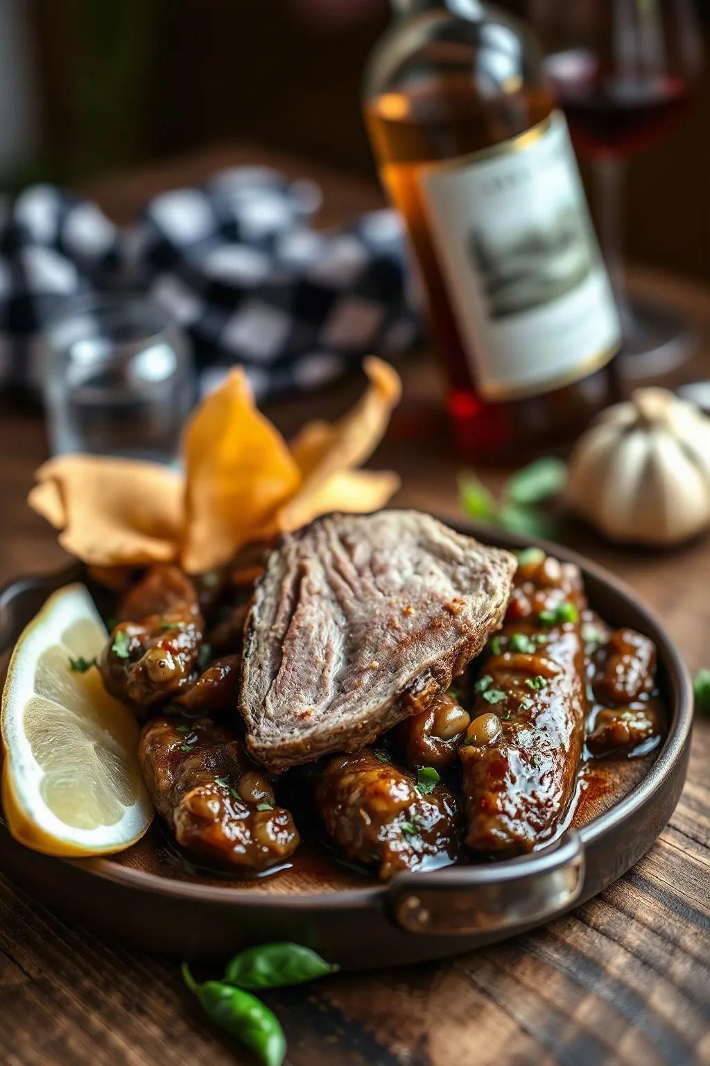 Carne de Cerdo al Vino y Ajo Estilo Portugués