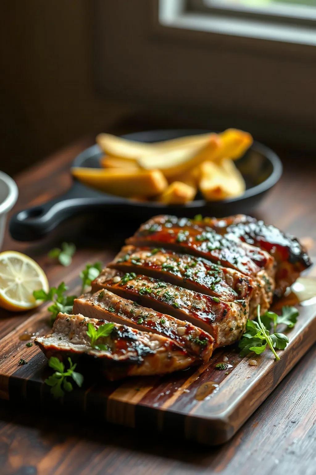 Juicy London Broil with Herb Marinade