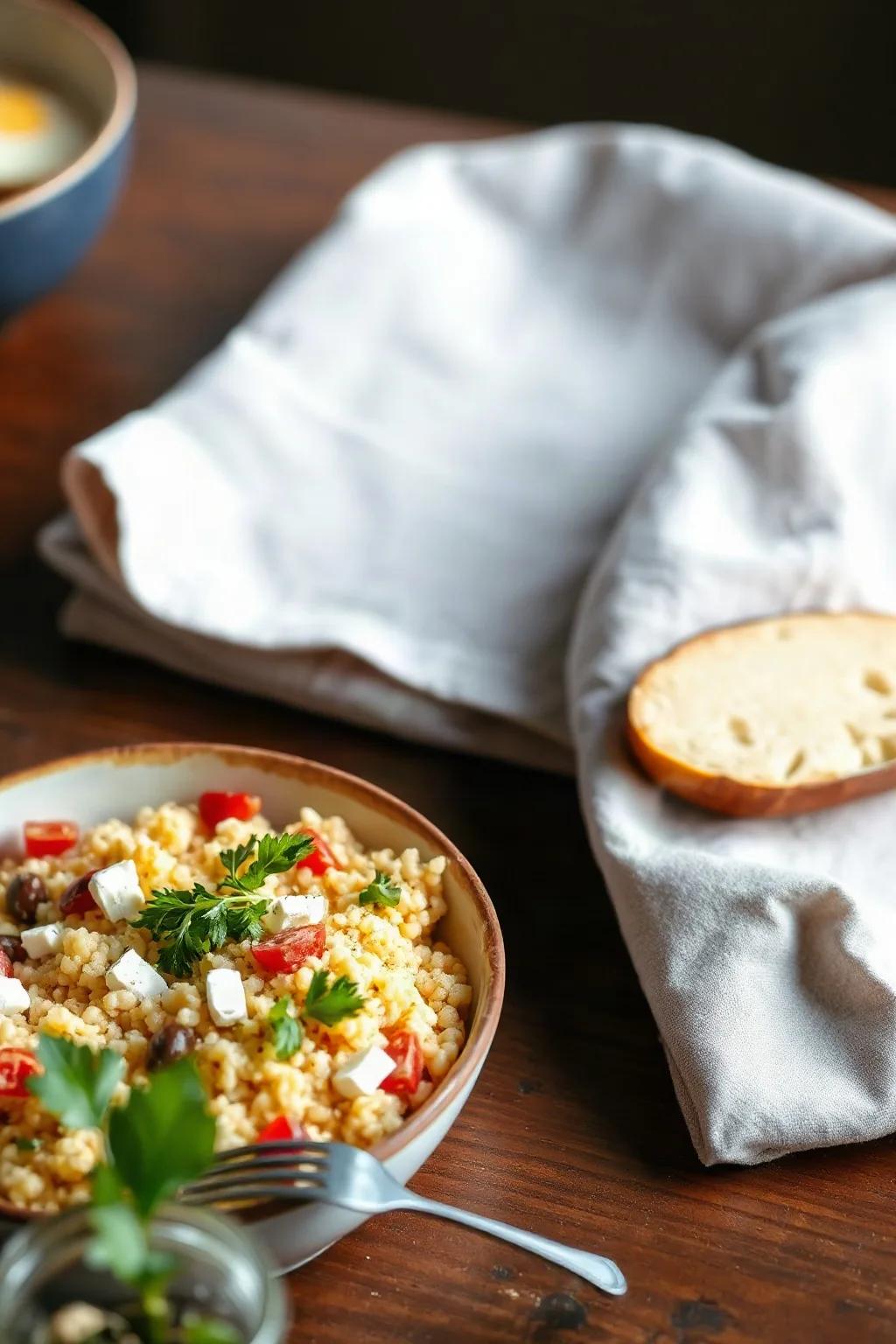 Creamy Israeli Couscous and Cheese