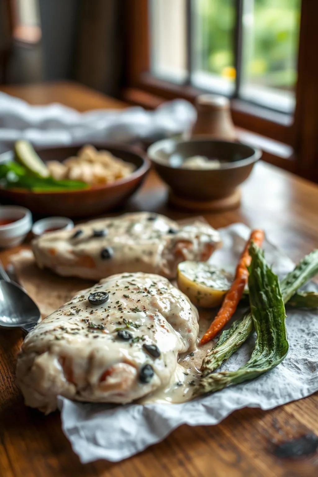 Creamy Chicken Breasts with Herbs