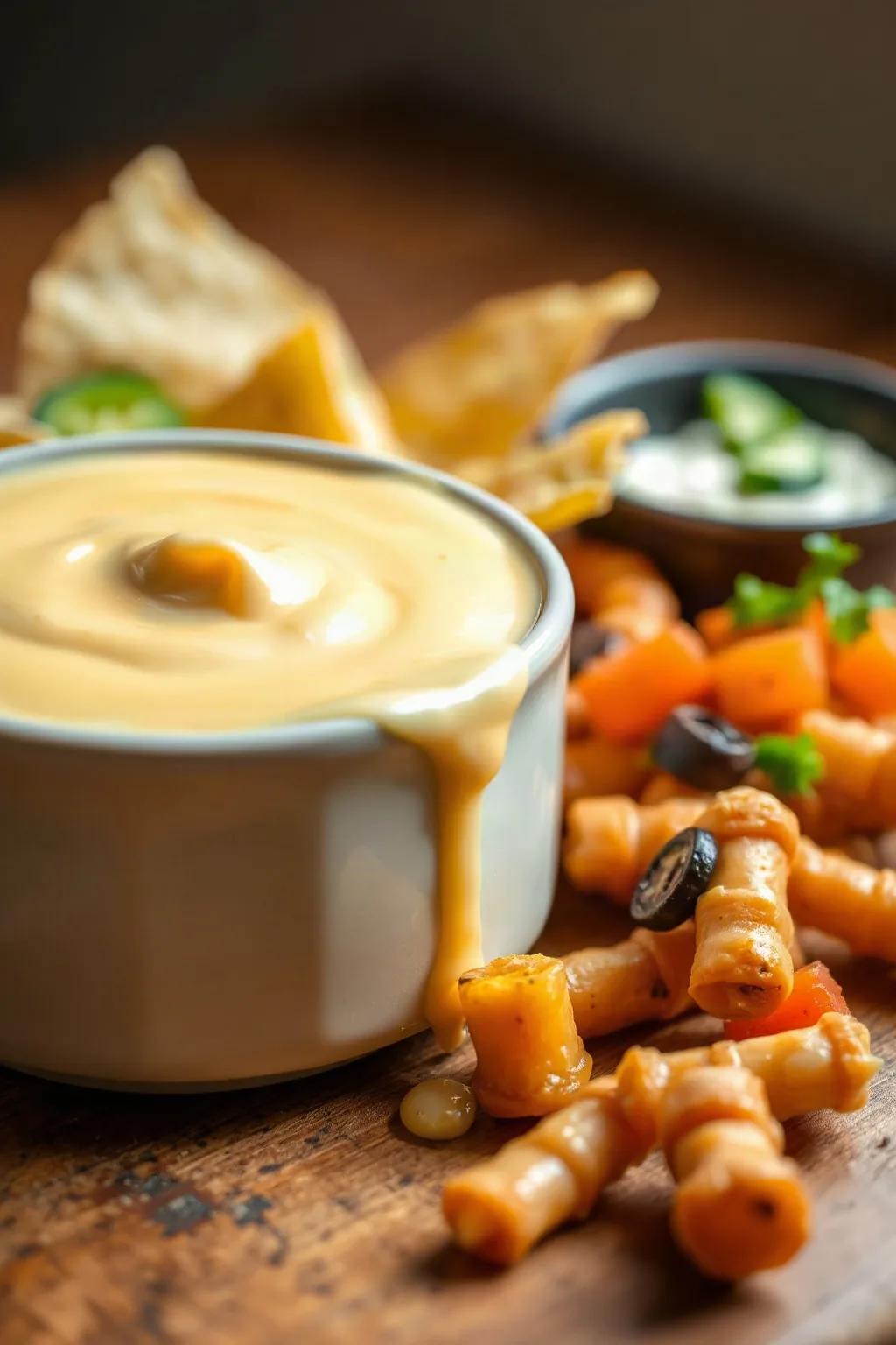 Salsa de Queso Cheddar Casera