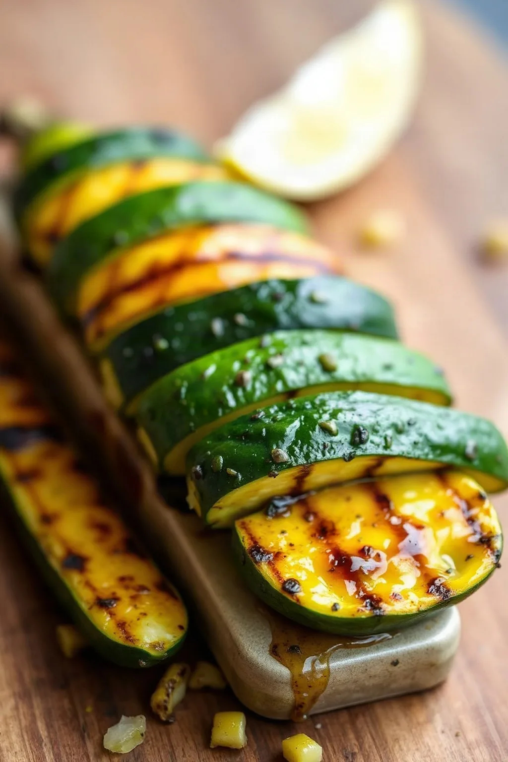 Grilled Lemon Pepper Zucchini