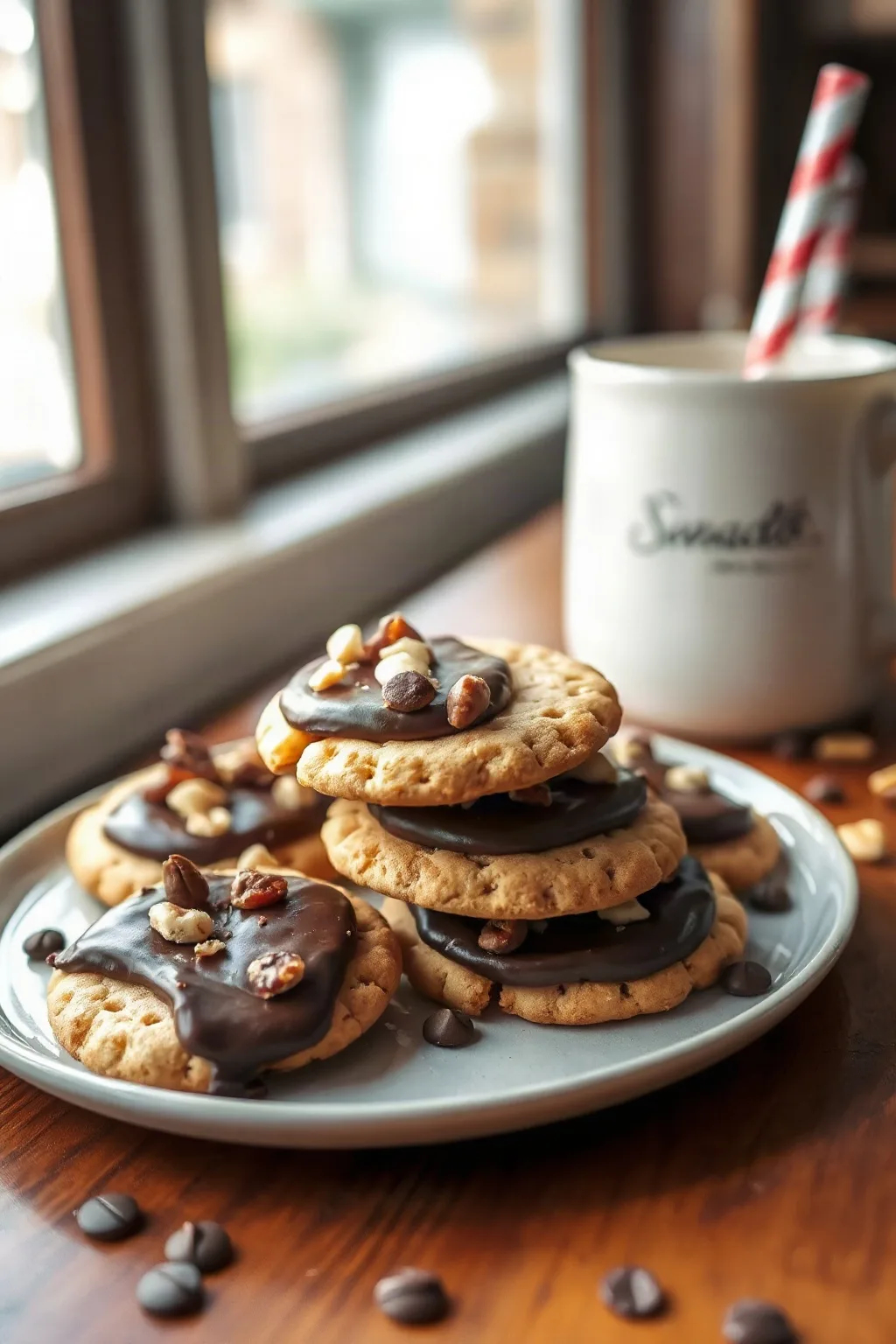 Soda Cracker Cookies with Chocolate and Nuts