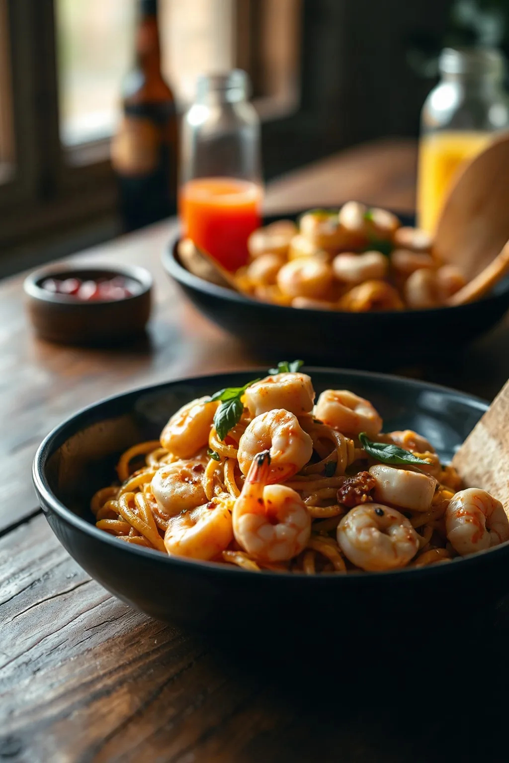 Spicy Cajun Seafood Pasta