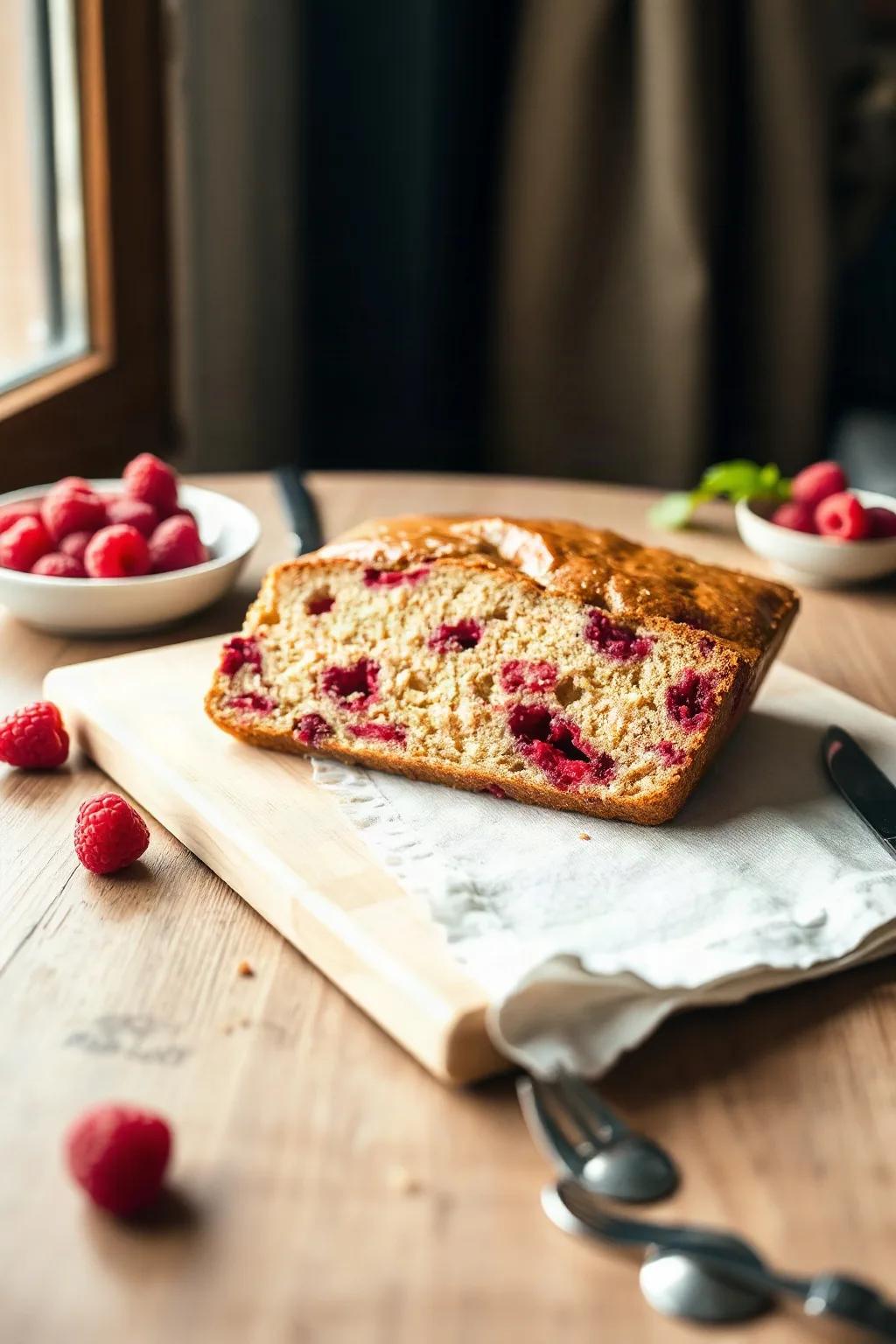 Delicious Raspberry Loaf Cake