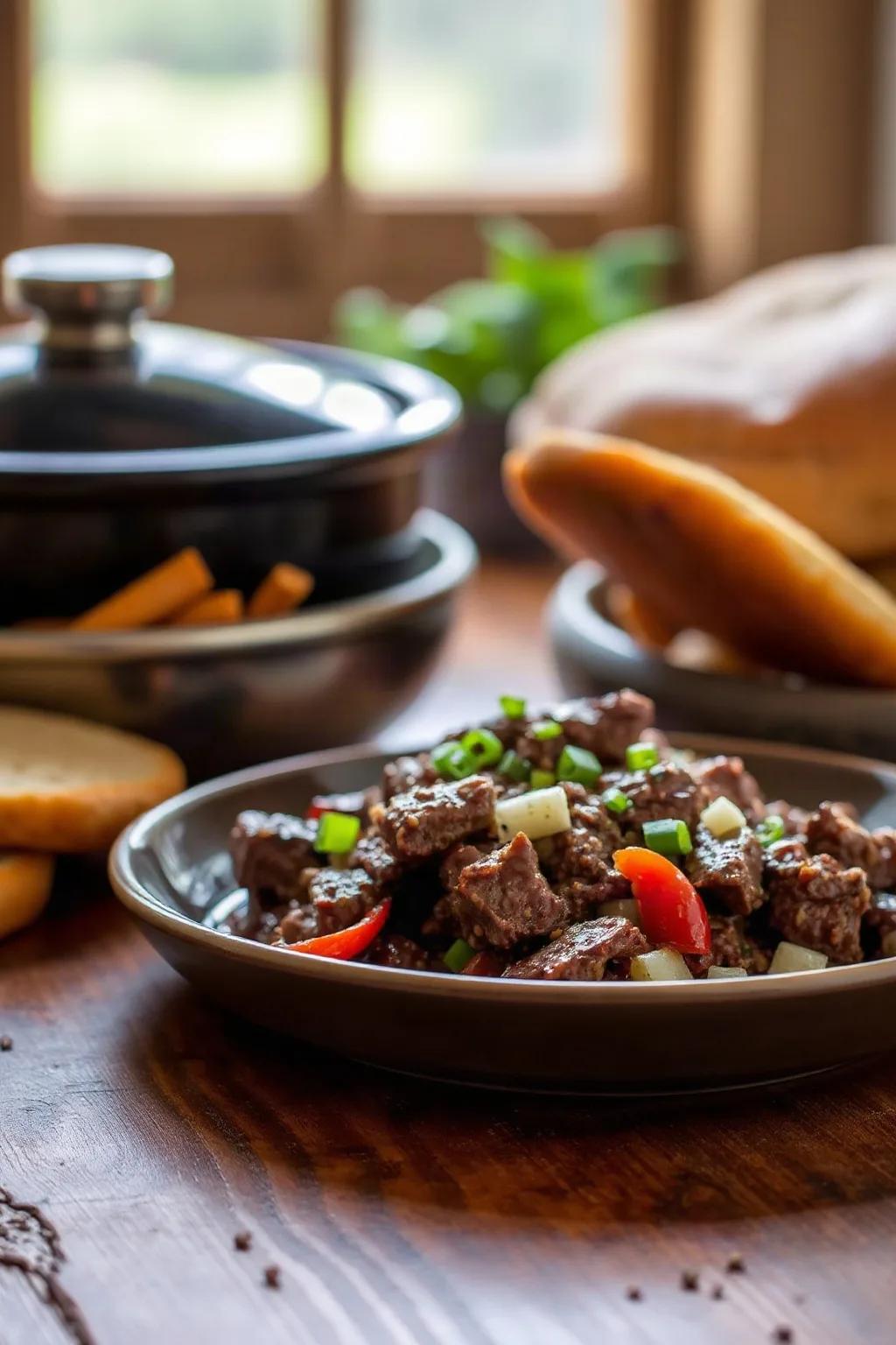 Slow Cooker Ground Beef Barbecue