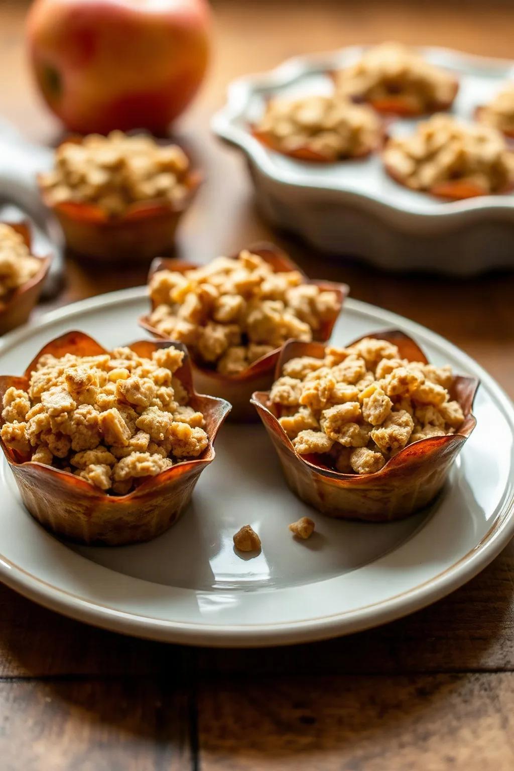 Perfectly Spiced Apple Crisp Cups