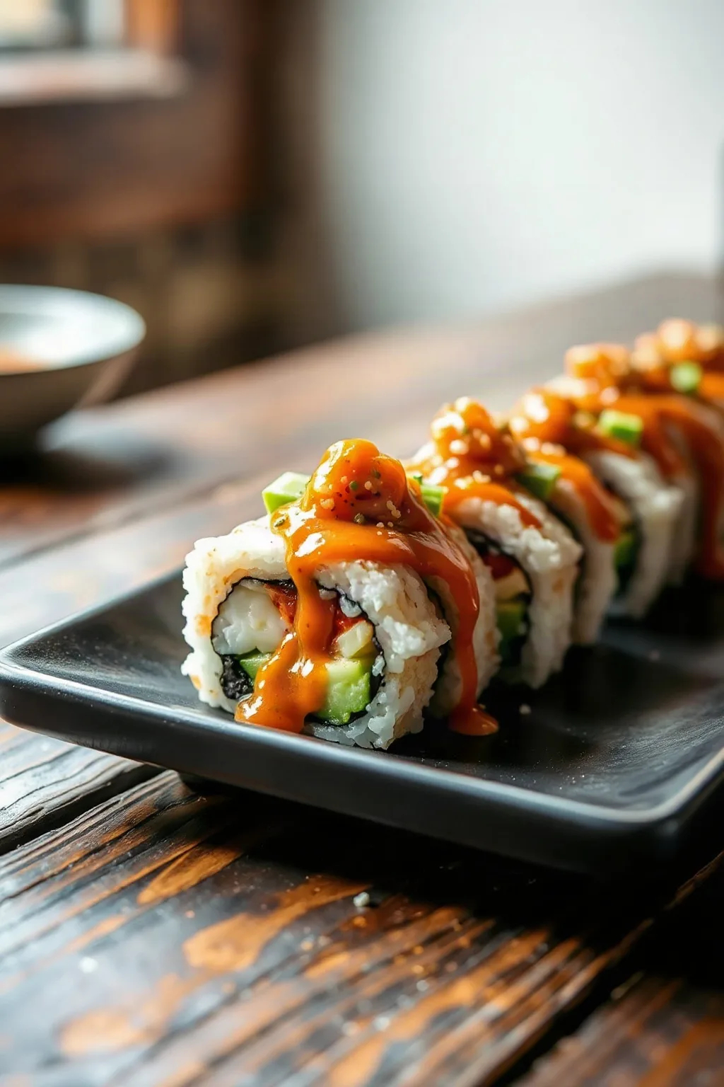 Homemade Dragon Roll Sushi