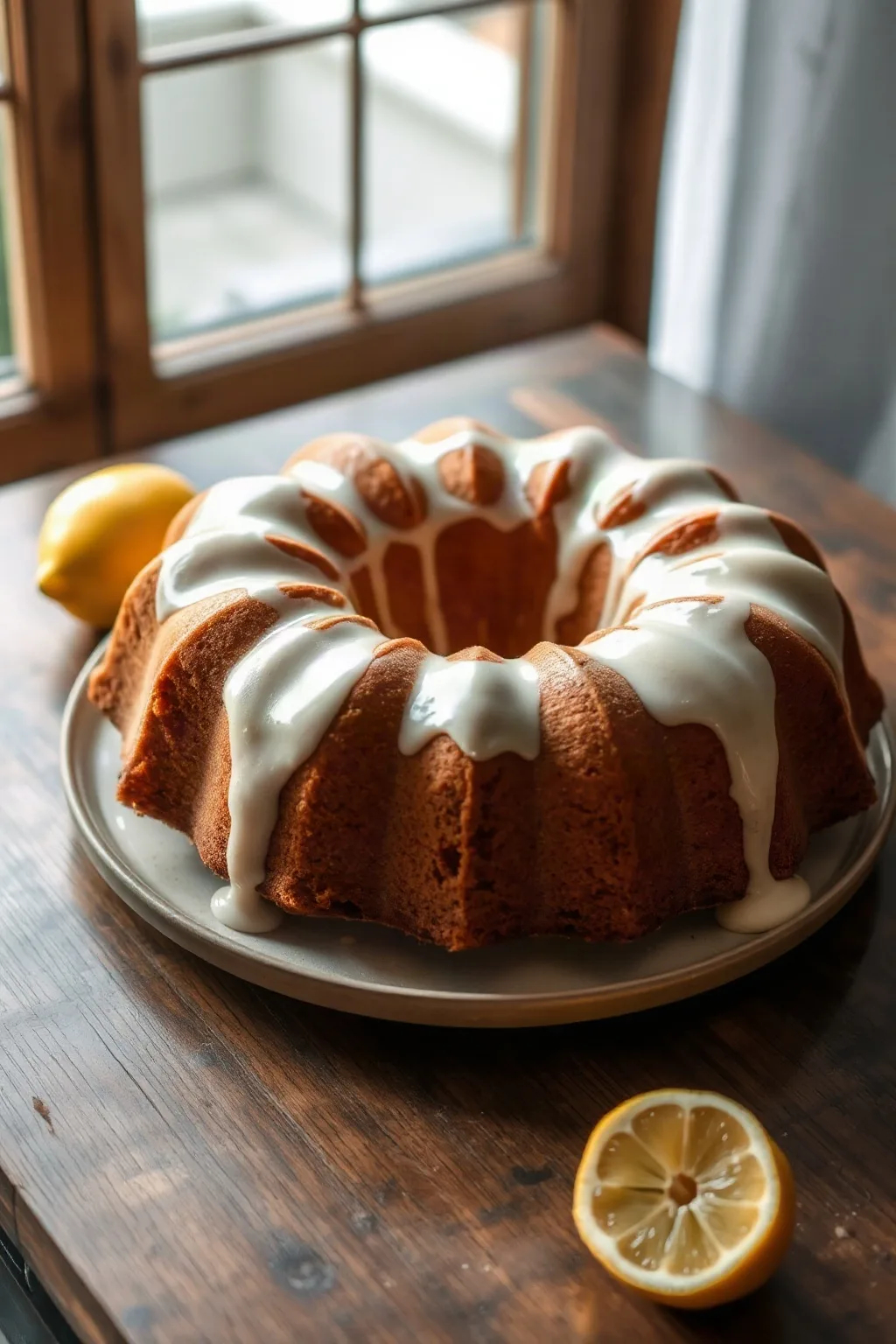 Pastel de Limón en Molde Bundt Clásico