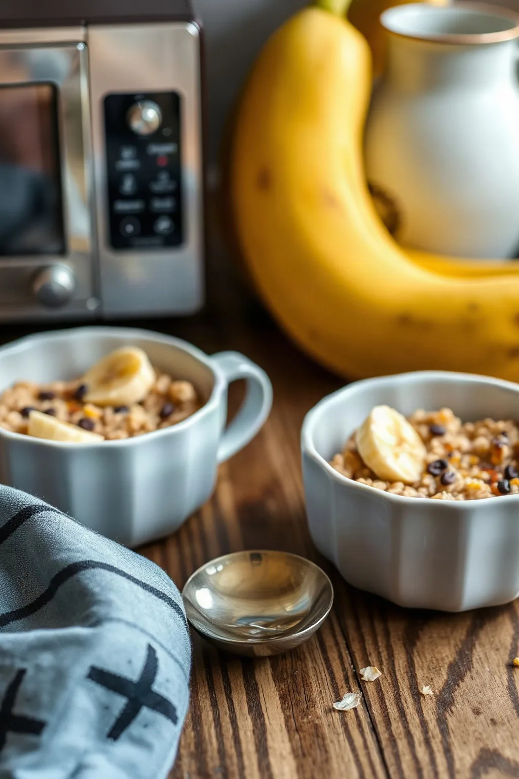 Avena Horneada con Plátano al Microondas