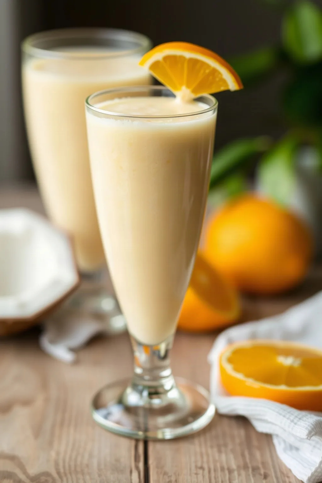 Batido Cremoso de Naranja y Coco