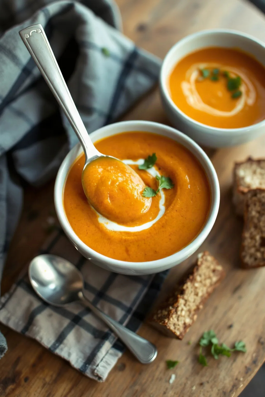 Sopa Picante de Camote y Coco