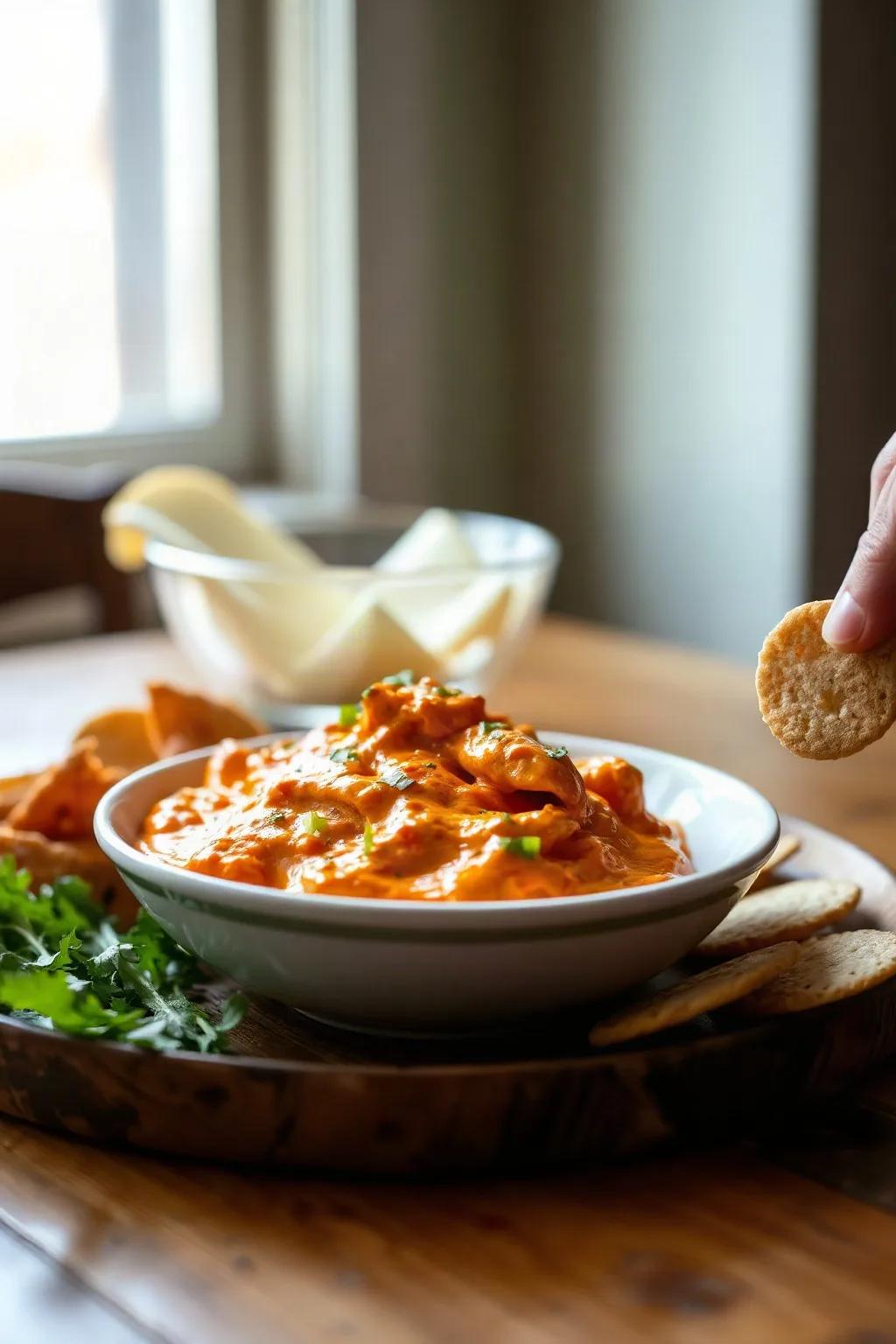 Creamy Buffalo Chicken Dip