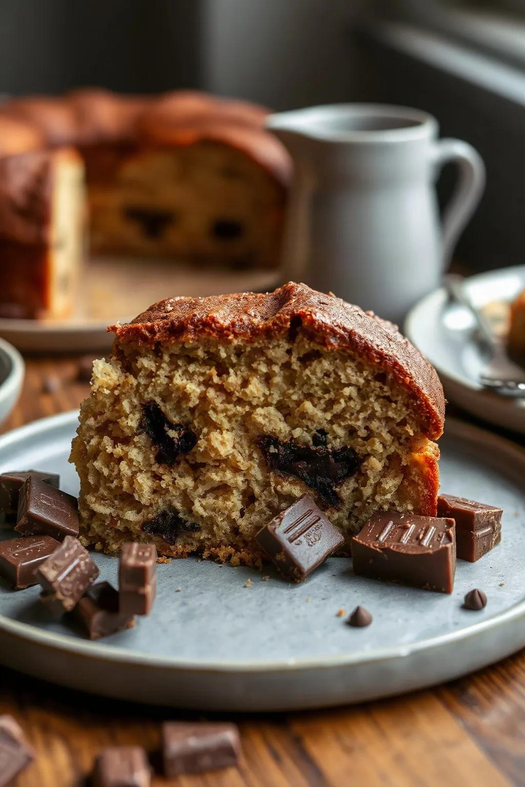 Cappuccino Pound Cake with Bittersweet Chocolate