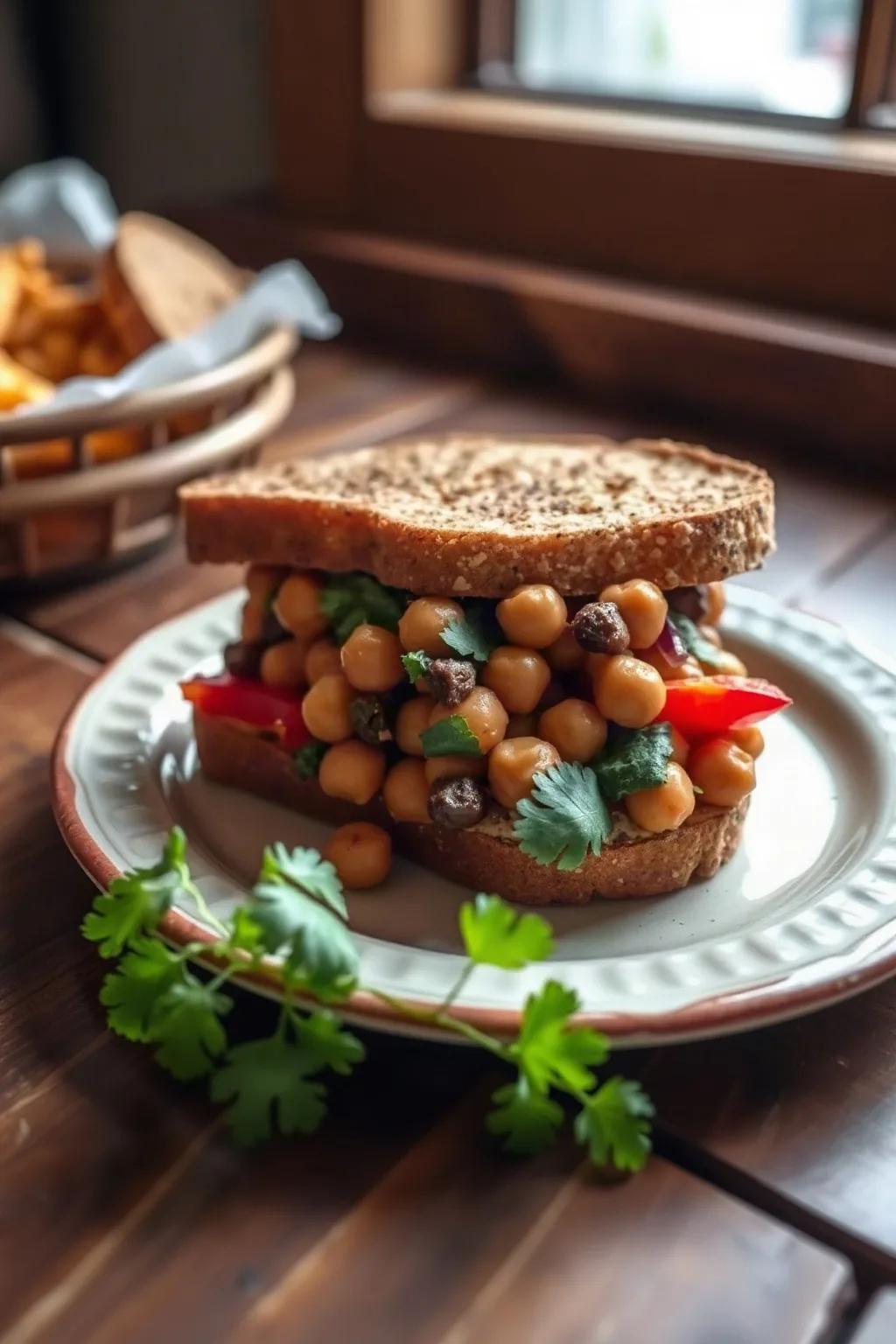 Vegetarian Chickpea Sandwich Filling