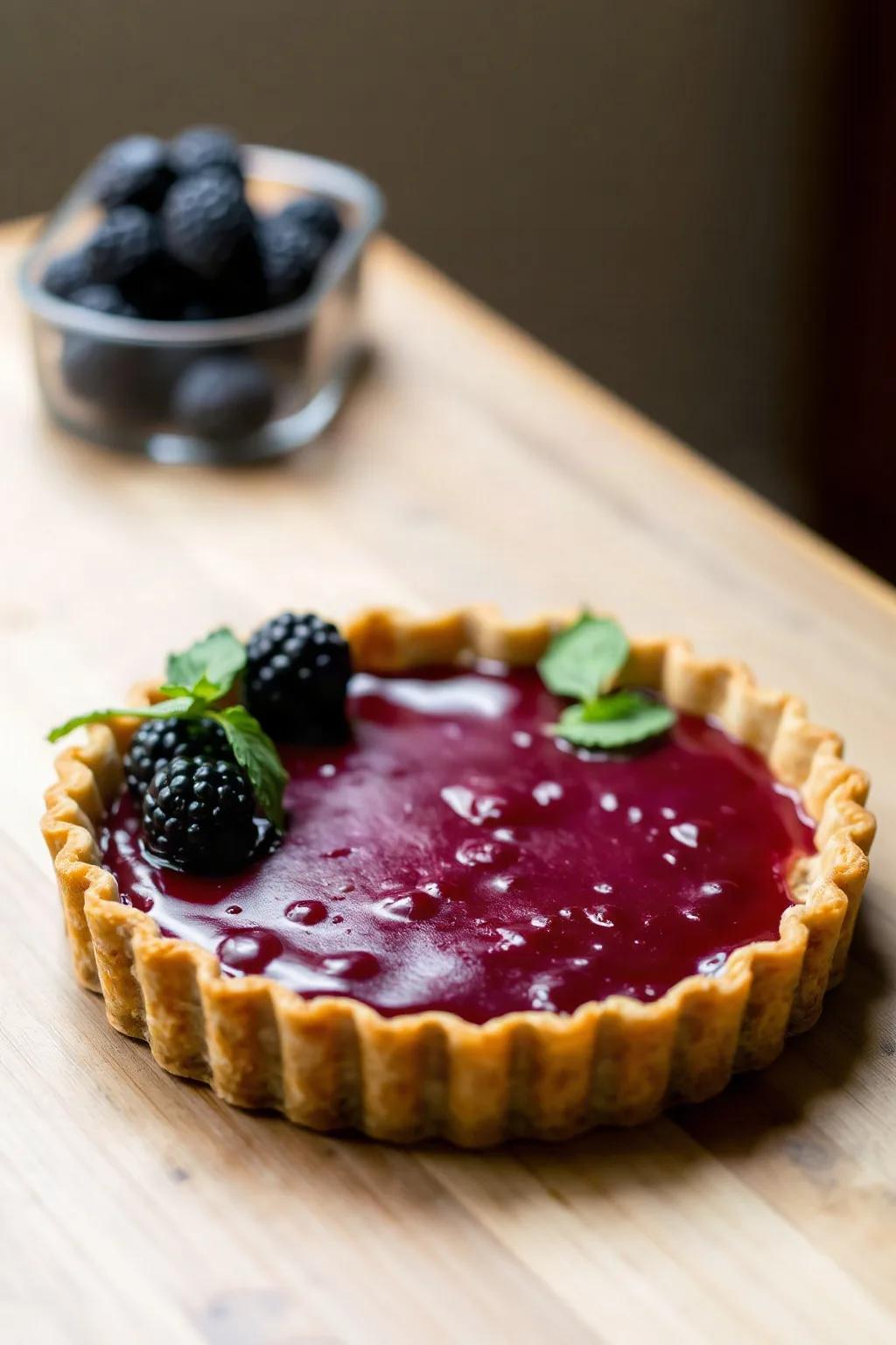 Tarte au Curd de Mûres