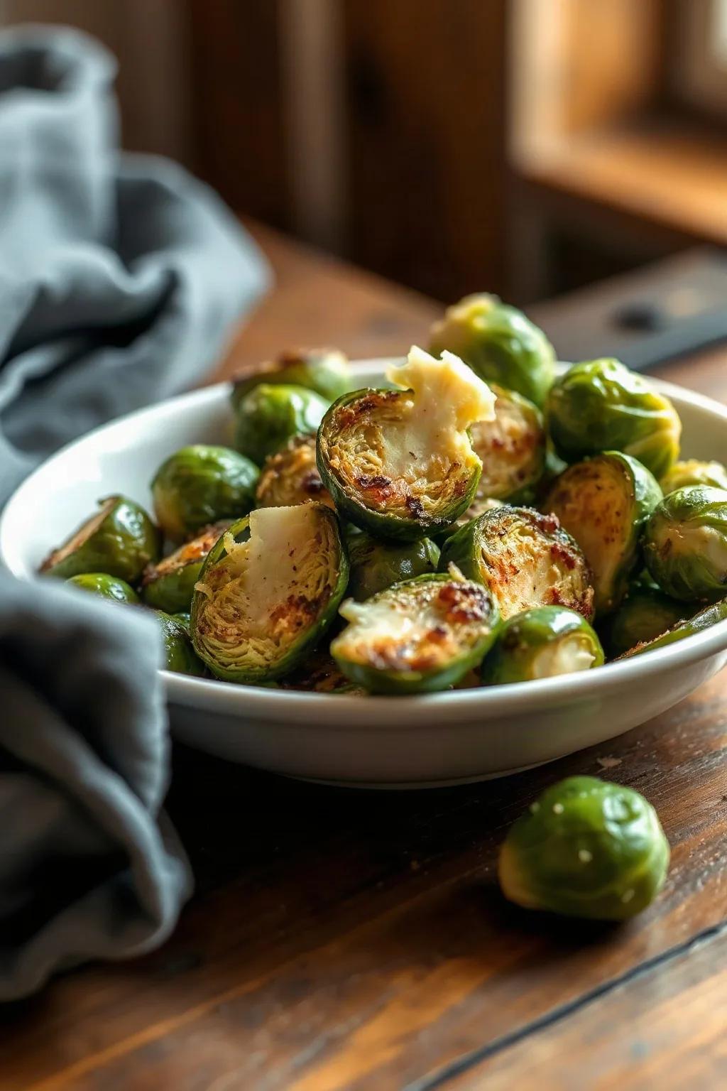 Easy Smashed Brussels Sprouts