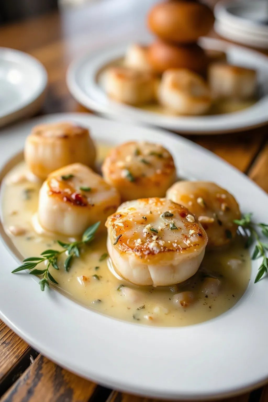 Perfectly Baked Scallops with Garlic Butter