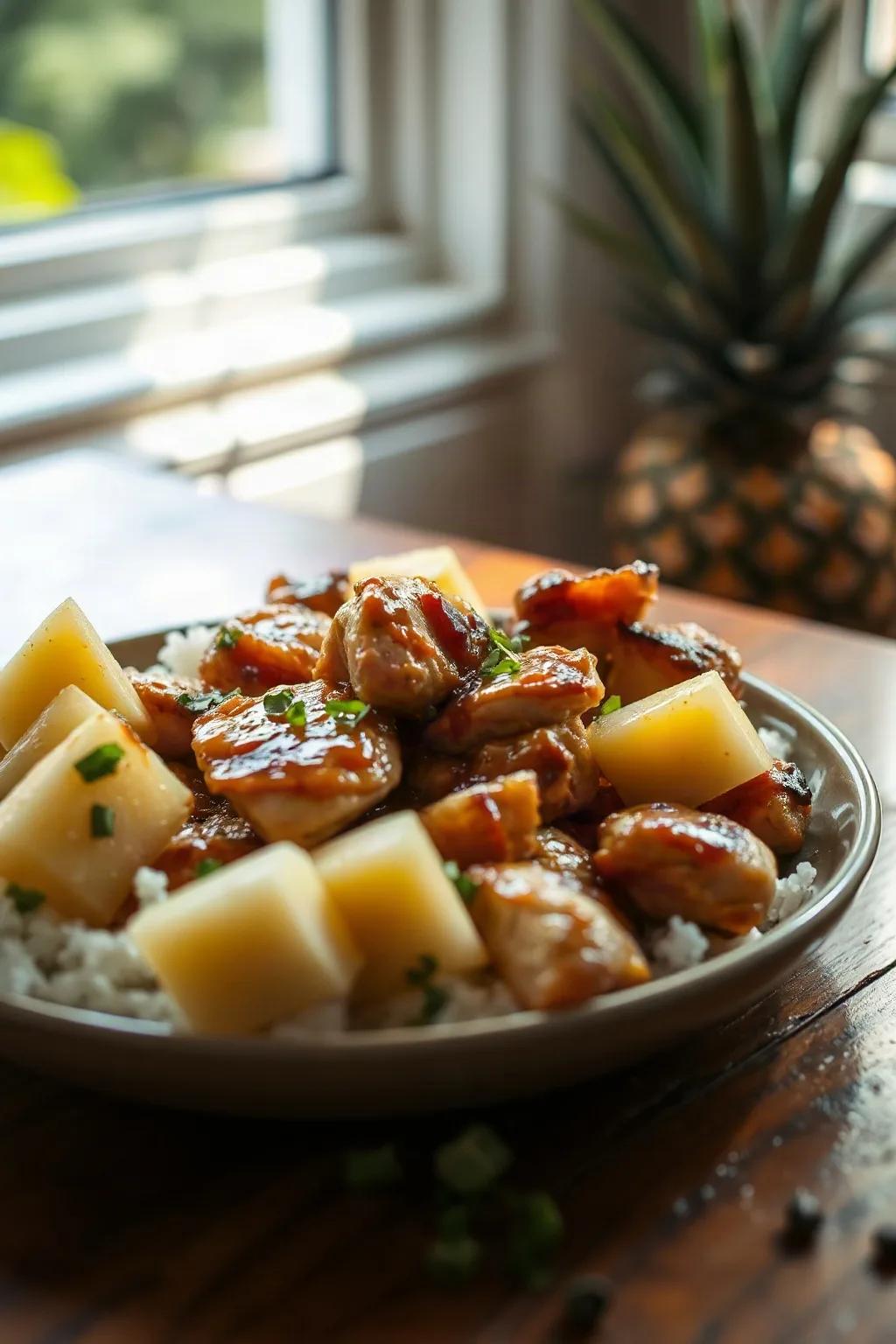 Poulet Hawaïen à l'Ananas