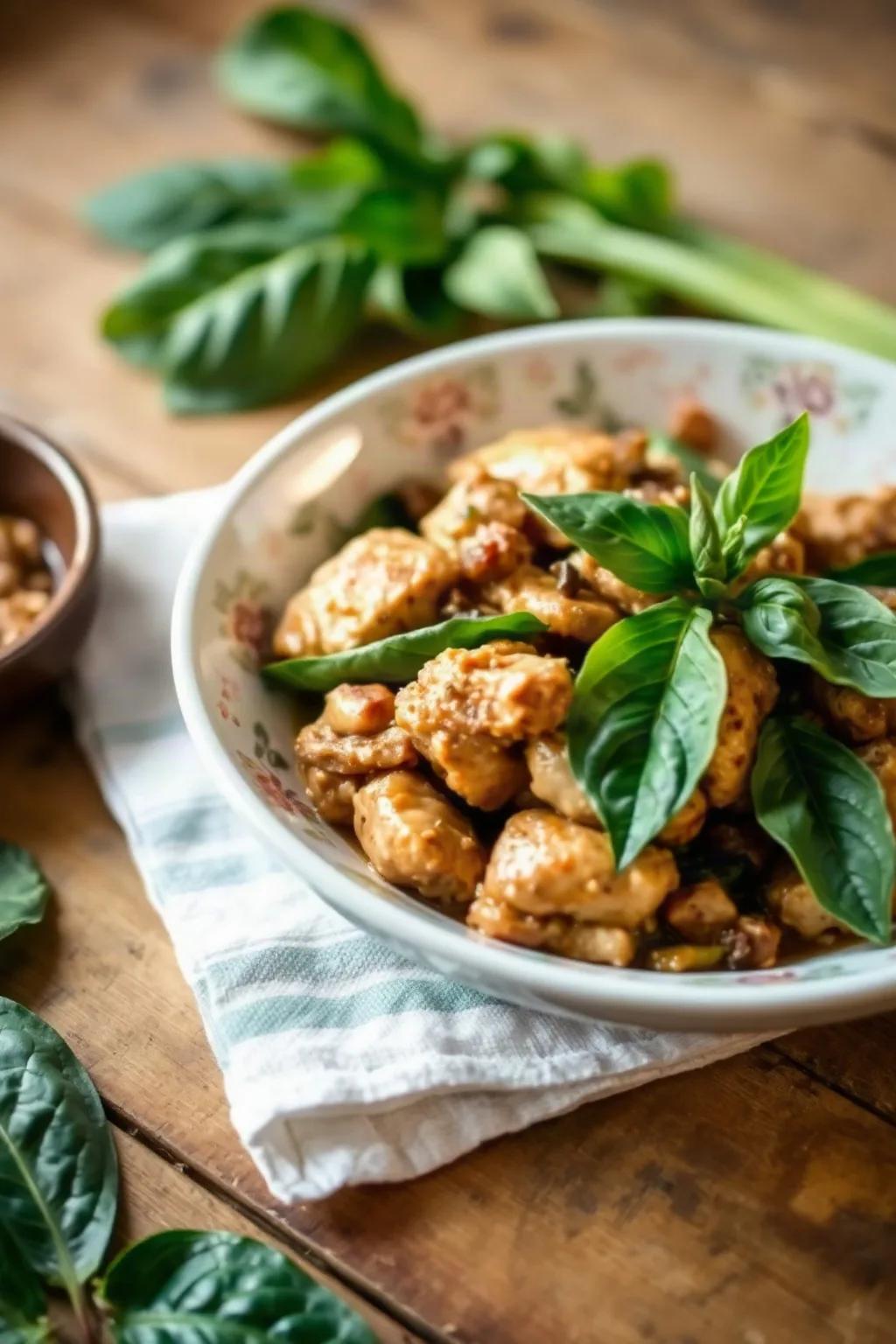 Thai Chicken with Basil Stir Fry