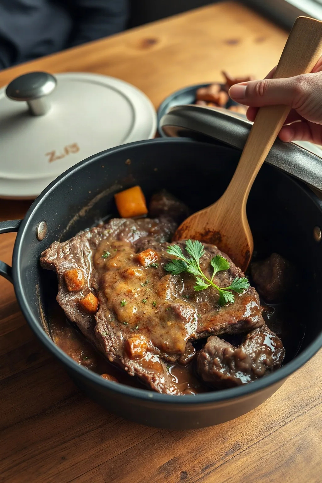 Simple Swiss Steak in a Dutch Oven