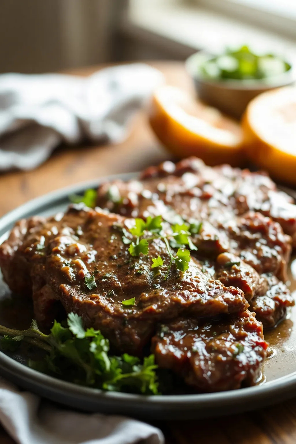 Slow Cooker Tender Round Steak