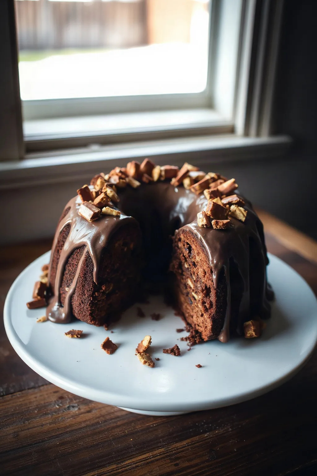 Decadent Kit Kat Bundt Cake