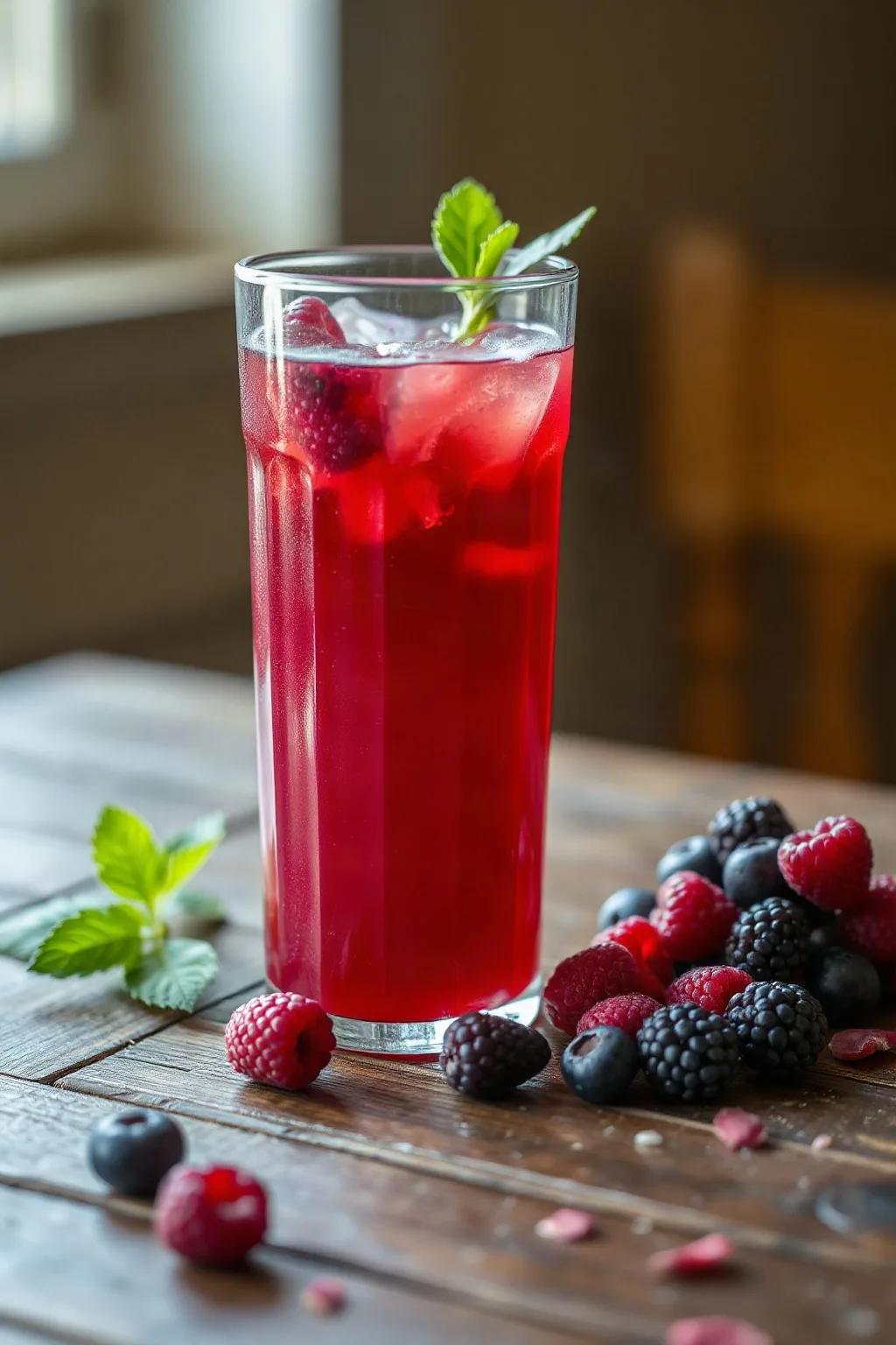 Cordial aux petits fruits maison
