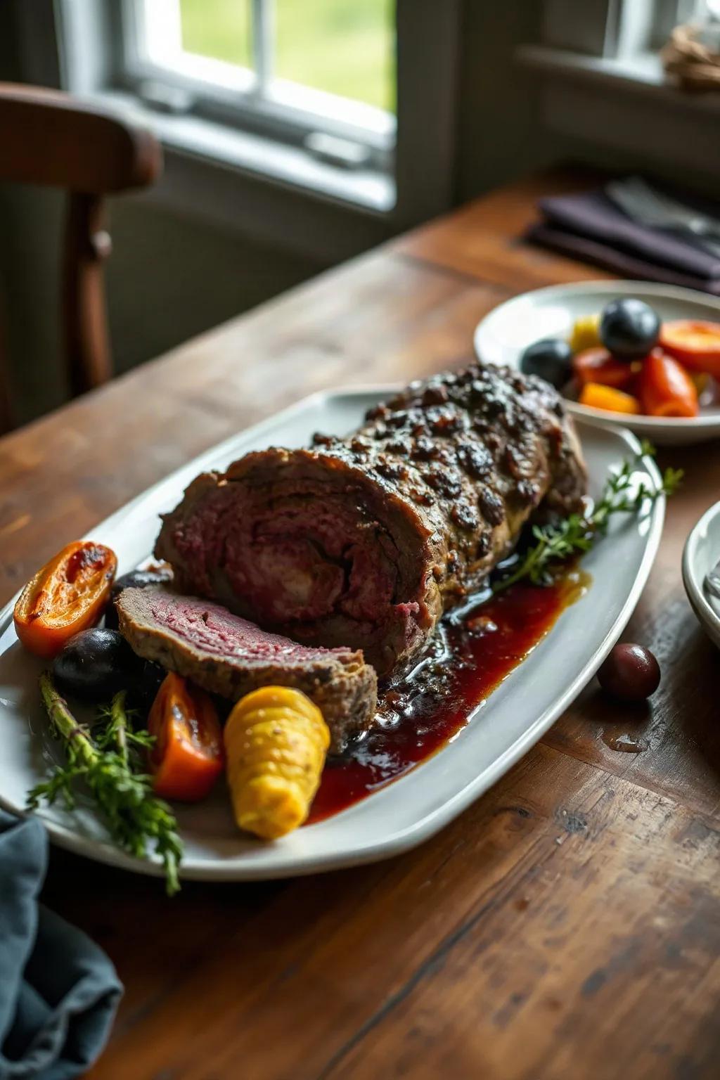 Venison Roast with Autumn Vegetables
