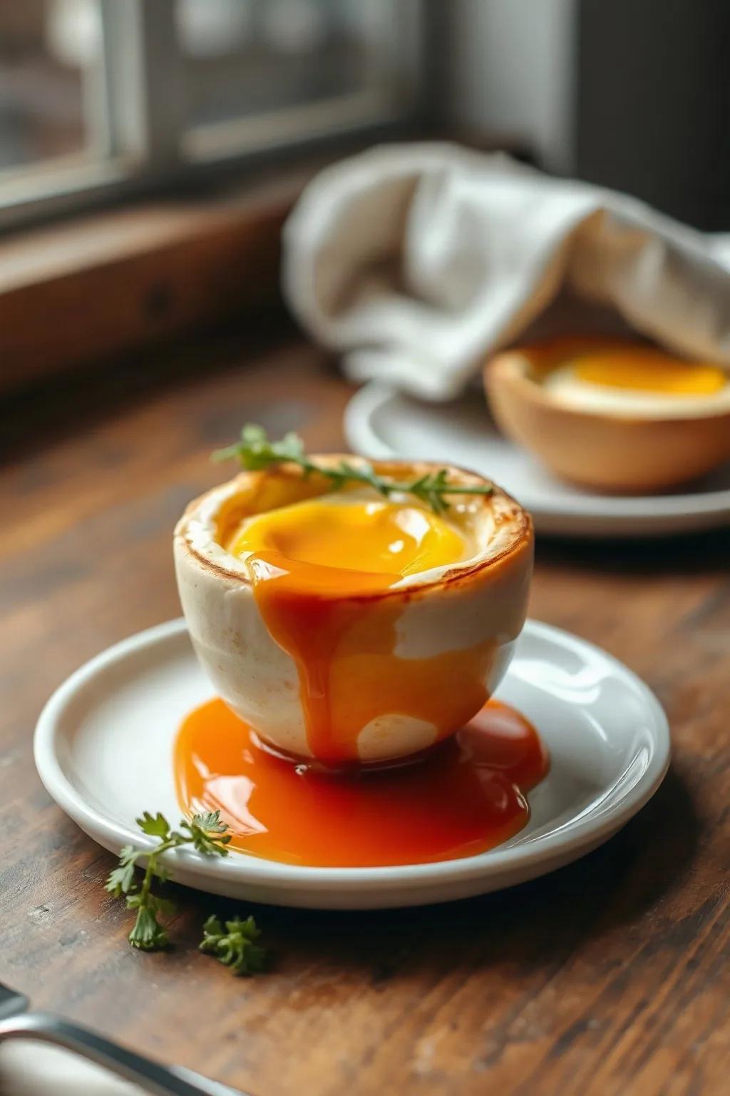Oeufs cuits en coquille à la friteuse à air chaud