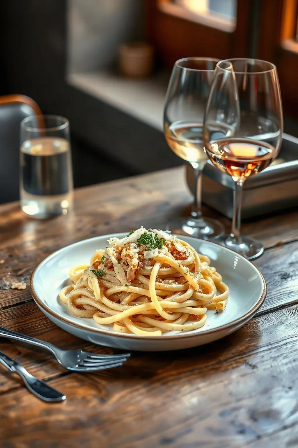 Fettuccine a la Carbonara Auténtica