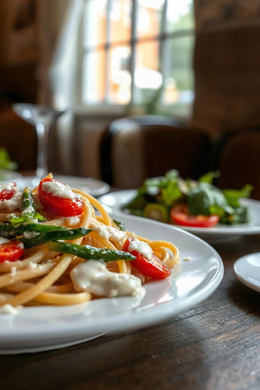 Pasta Alfredo Primavera Clásica