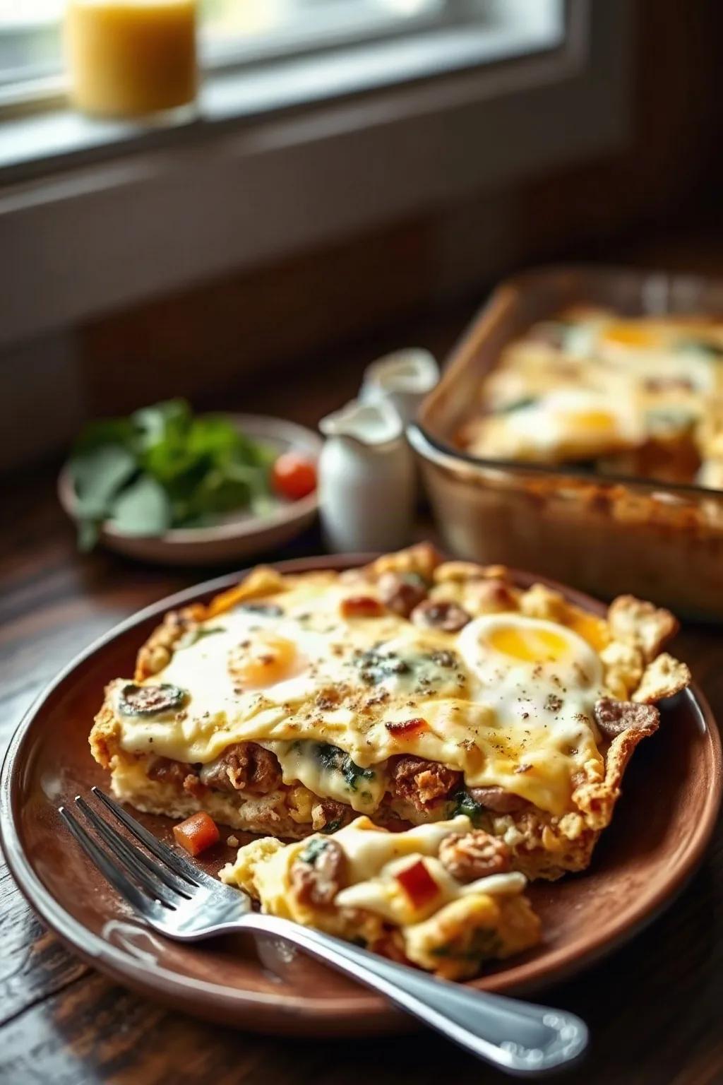 Overnight Breakfast Strata for a Crowd