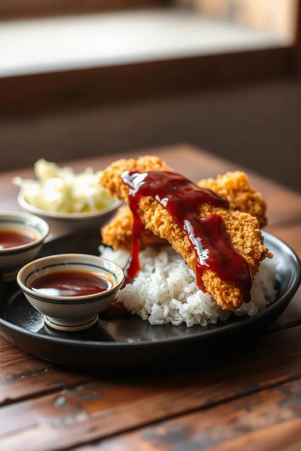 Crispy Chicken Katsu with Homemade Tonkatsu Sauce