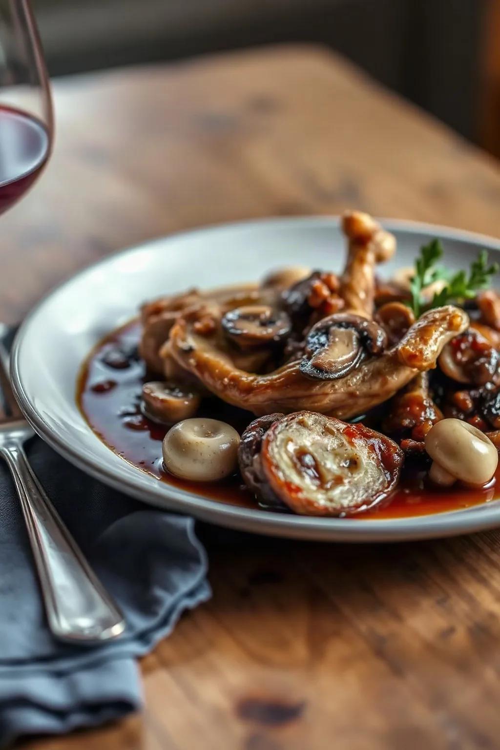 Coq au Vin Clásico: Estofado de Borgoña