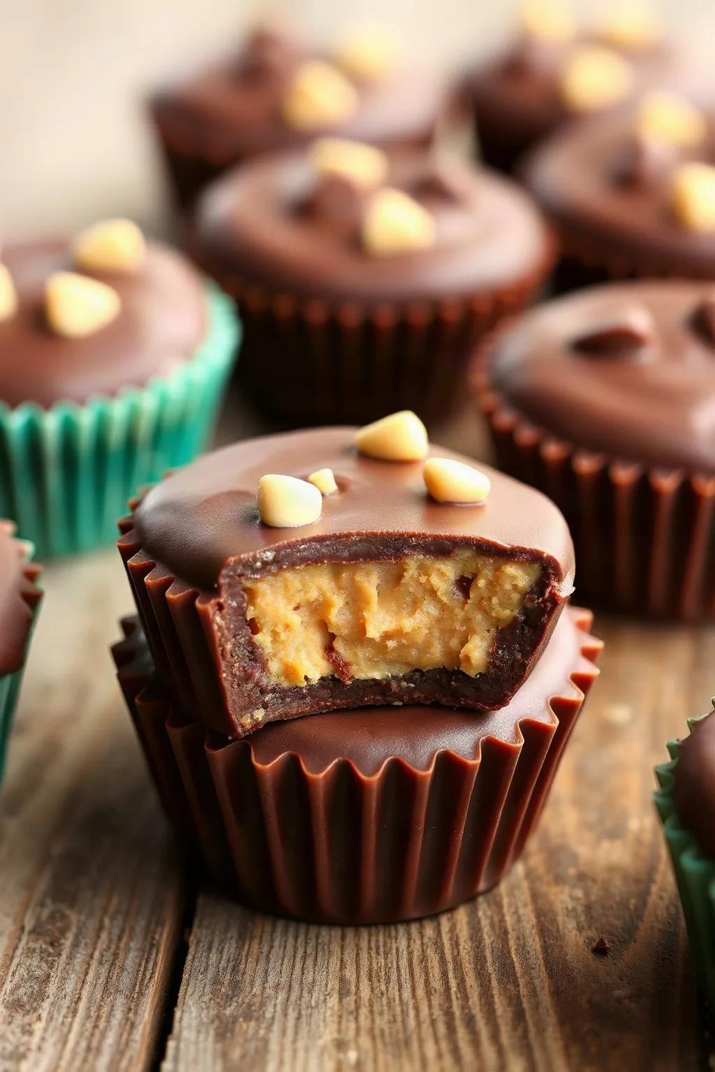 Chocolate and Peanut Butter Reese's Style Cups